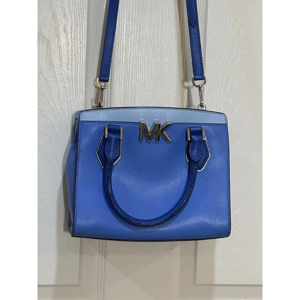 Michael Kors Mott‎ Medium Messenger Bag Colorblock Blue